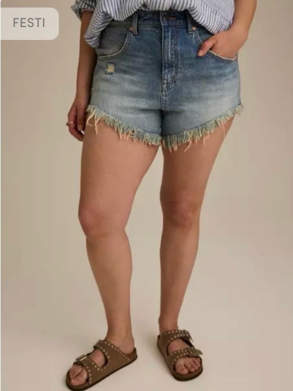 NWT Torrid FESTI High-Rise 3in Jean Shorts